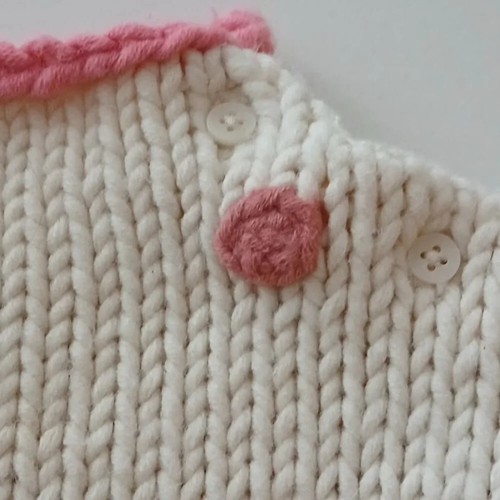 Baby GAP Wool Blend Chunky Knit Dot Sweater 3T